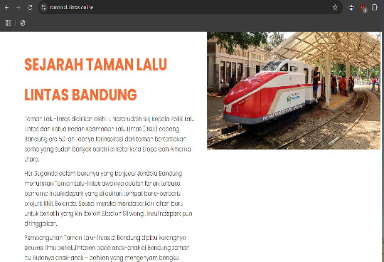 Web Application Taman Lalu Lintas