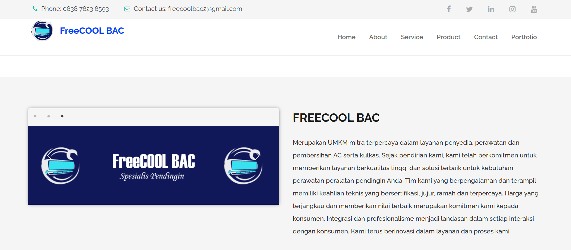 Application FreeCool BAC